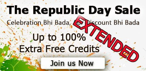 Photo by DSCLiveChat with the username @DSCLiveChat, who is a brand user,  January 27, 2022 at 2:09 PM and the text says 'We are extending The Republic Day Joining Offer until 30th Jan 2022
Thank you so much guys for your amazing response to the "Republic Day Deal". We have added more new members in our DSC Family. 

If you havent joined yet. What are you waiting for ?..'
