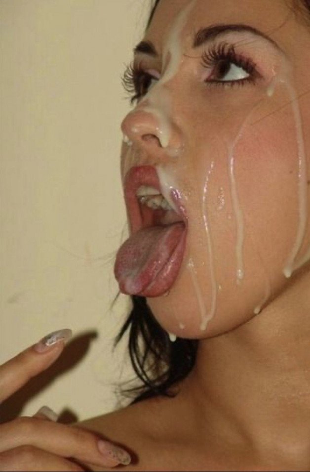 Photo by Cum on Dick with the username @Ghost464,  September 27, 2021 at 6:27 PM. The post is about the topic Cum Sluts and the text says 'he cumed all over my face i just love it 🥛🥛👩🏻👩🏻🍆🍆'