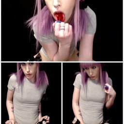 Photo by Lita Rene with the username @litarene, who is a star user,  October 11, 2021 at 3:01 AM. The post is about the topic Daddy Kink and the text says '💜 Just a lil' taste from my yummy taboo fetish vid "Brat Girl: Daddy's Girl Roleplay". 💜'