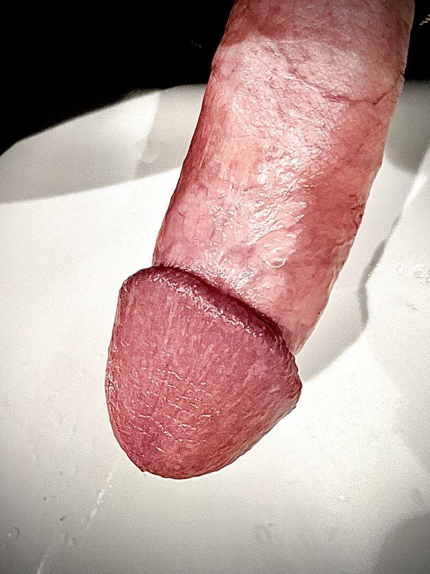 Photo by Sikontol with the username @Sikontol,  February 18, 2024 at 11:56 PM. The post is about the topic Show your DICK and the text says '#kontol #cock #wet #cockhead
My cock wouldn't stay in my pants today. What should I do with him?'