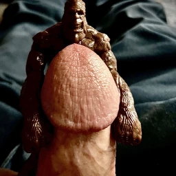 Photo by Sikontol with the username @Sikontol,  March 28, 2024 at 12:53 PM. The post is about the topic Cock Heads and the text says 'Big Foot likes to hug
 #cock #funny'
