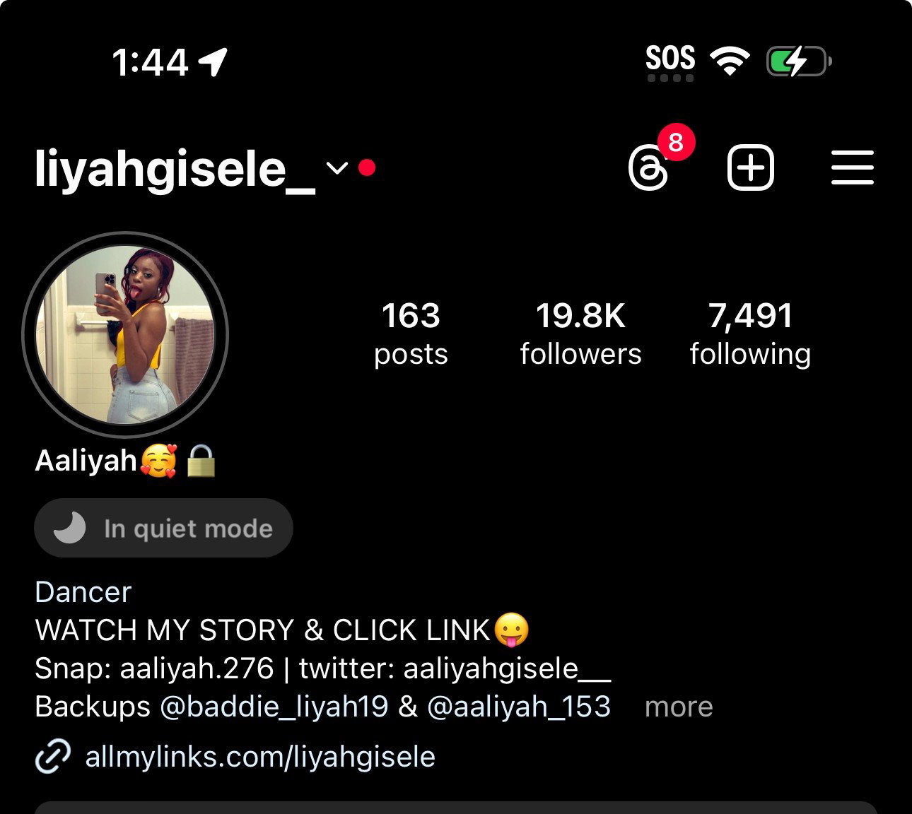 Watch the Photo by Aaliyah with the username @liyahgisele, who is a star user, posted on March 3, 2024 and the text says 'follow !'