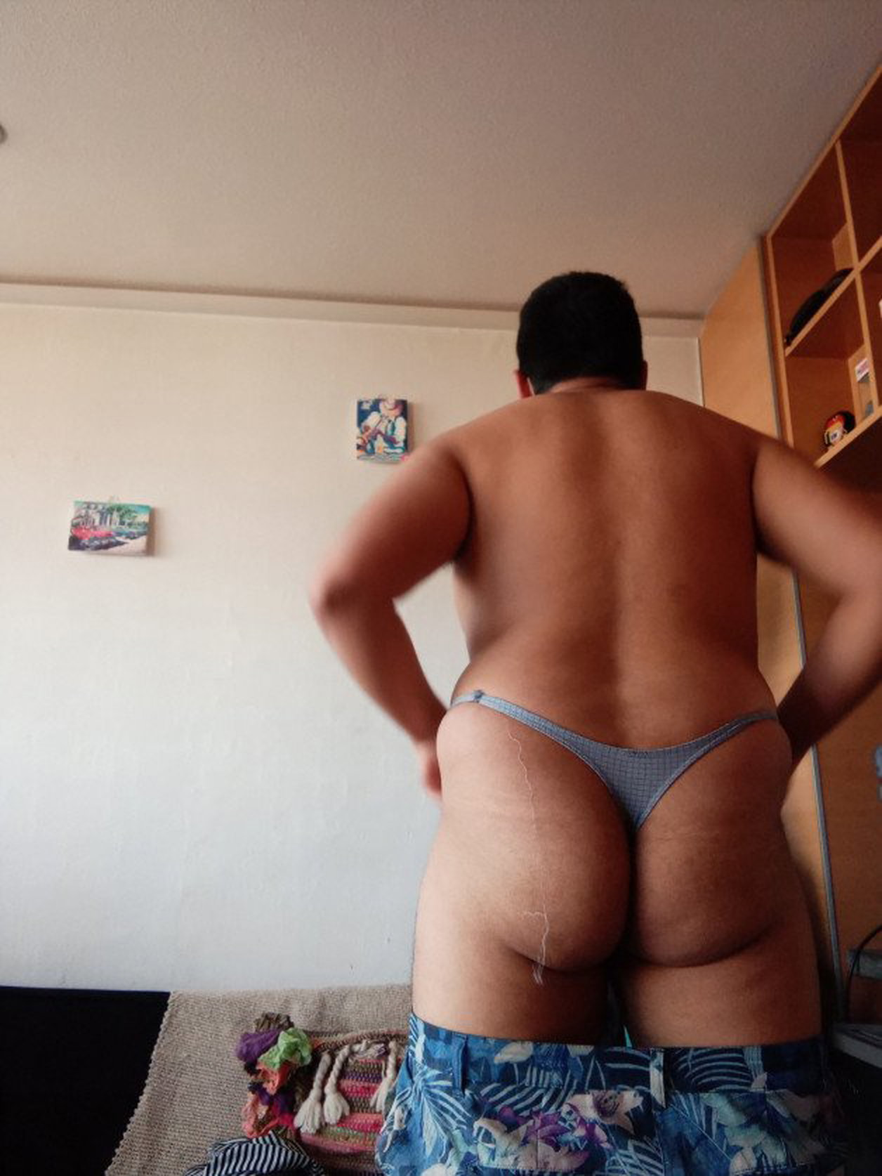 Photo by betoculon with the username @betoculon,  October 22, 2021 at 10:39 AM. The post is about the topic Fat/Chubby gay bears and the text says '# gay #bigass #culon #chub #gordibueno #manthong'