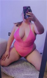 Photo by CurvesNextDoor21 with the username @CurvesNextDoor21, who is a verified user,  October 4, 2021 at 12:22 AM. The post is about the topic Amateurs and the text says 'Trying on my new outfit, hope you think I look pretty in pink! 💖☺️'
