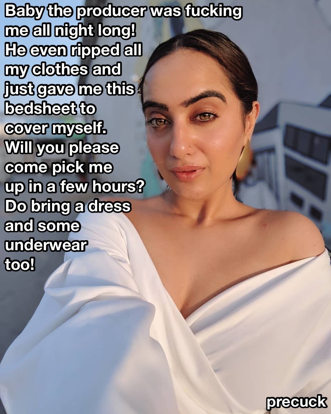 Photo by precuck with the username @precuck,  November 7, 2022 at 11:15 AM. The post is about the topic desi cuckold captions and the text says 'He isn't done yet'
