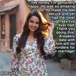 Photo by precuck with the username @precuck,  June 3, 2024 at 7:45 AM. The post is about the topic desi cuckold captions and the text says 'Scheduled Cuckoldry'