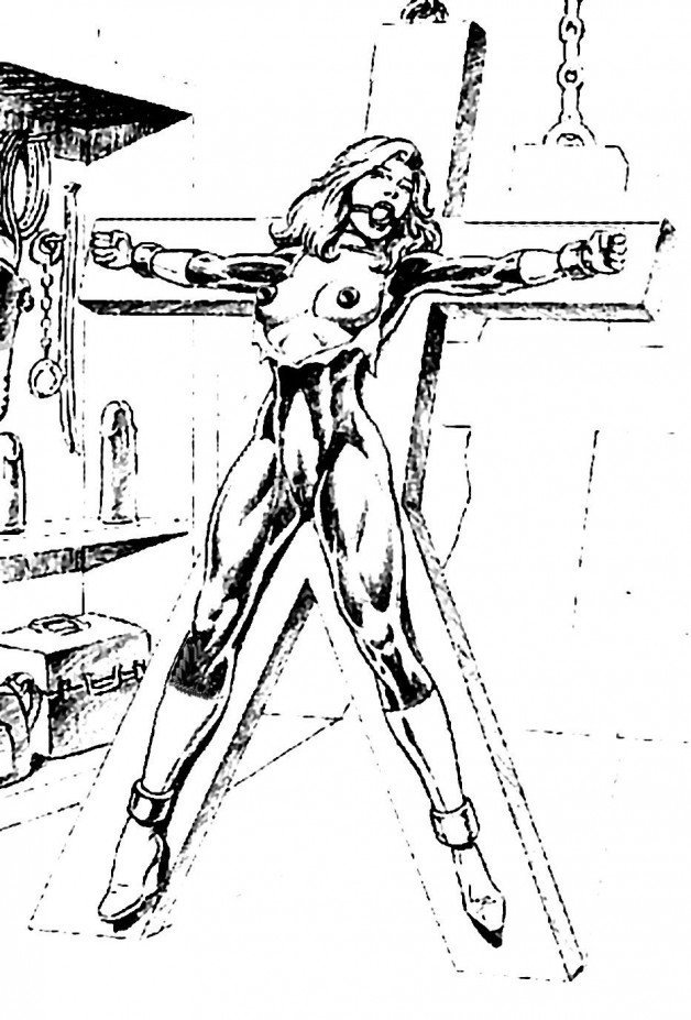 Photo by JefJanssens with the username @JefJanssens,  March 3, 2024 at 2:48 PM. The post is about the topic 1Bit drawings and the text says 'Alazars Bondage scenes on the SM Cross'