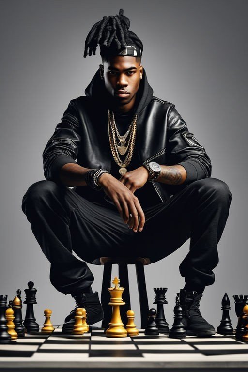 Photo by Headgame with the username @Headgame,  September 12, 2023 at 10:29 PM. The post is about the topic Black King and the text says 'Checkmate whitebois🤴🏿🧎'