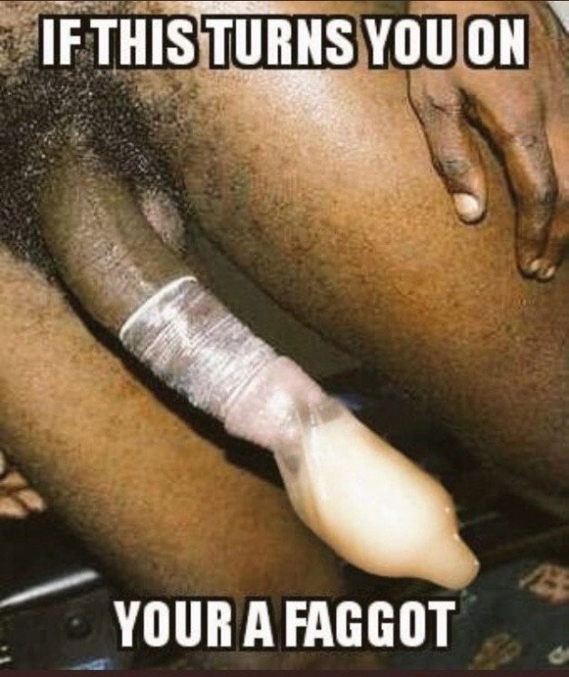 Photo by Headgame with the username @Headgame,  December 26, 2021 at 7:58 PM. The post is about the topic Whitebois love Black dick and the text says 'Oh dear, I guess wanting to slurp down the contents really puts me in the fag forever category. We all have our crosses to bear.🍆💦💦✝️👅'