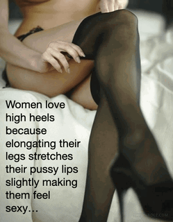 Photo by BlackTie99 with the username @BlackTie99,  November 19, 2022 at 6:57 AM. The post is about the topic Hotwife and the text says 'My wife tells me this is absolutely true, high heels cause some pleasent tugging on her pussy walls..'