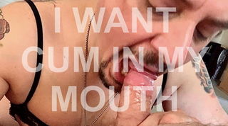 Album by Upallnitetoo5 with the username @Upallnitetoo5,  February 14, 2023 at 7:40 PM. The post is about the topic guys who love cum and the text says 'I want your cum in my mouth..'