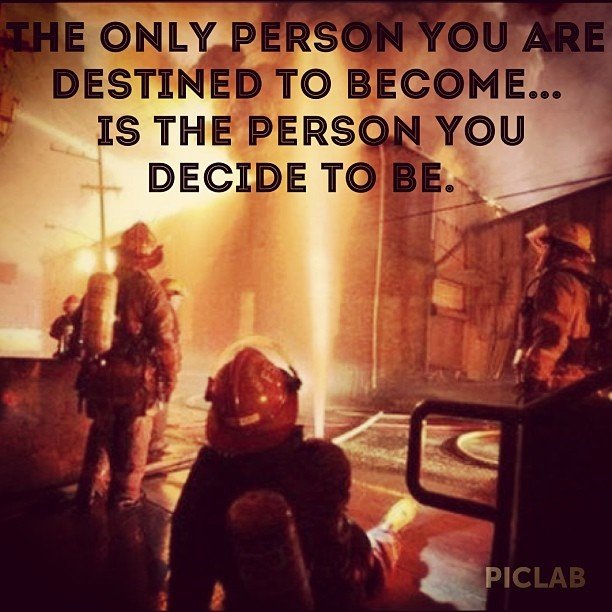 Photo by LilMissMorpho with the username @LilMissMorpho,  July 25, 2013 at 4:33 AM and the text says 'santos757:

#firefighter #inspiration #motivation  #dreambig #nevergiveup'