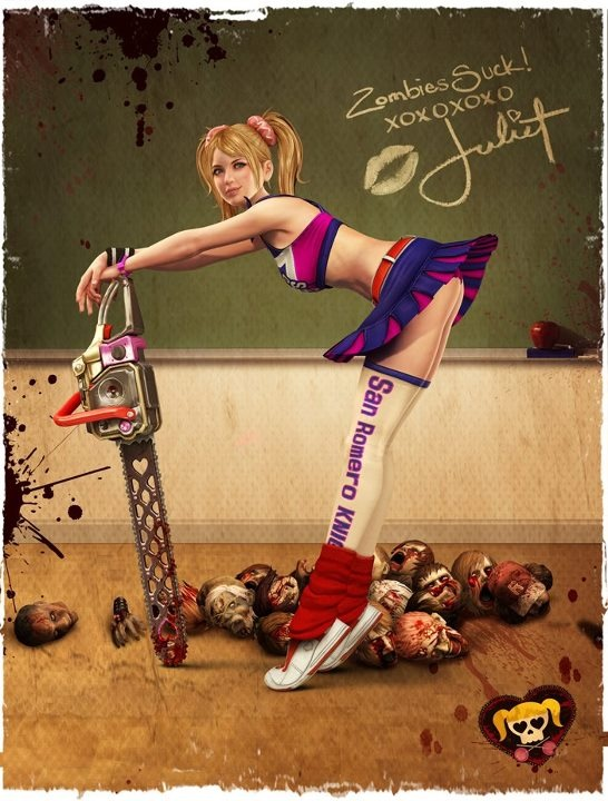 Photo by LilMissMorpho with the username @LilMissMorpho,  June 14, 2012 at 3:21 AM and the text says '&ldquo;I freaking love this game so much&hellip;
Juliette is officially my new favorite kickass video game girl&rdquo;

- Tony James from 
DigitilSkull Productions #Digitilskull  #Productions  #Lollipop  #Chainsaw  #Juliette  #Starling  #Suda  #51  #Game ..'