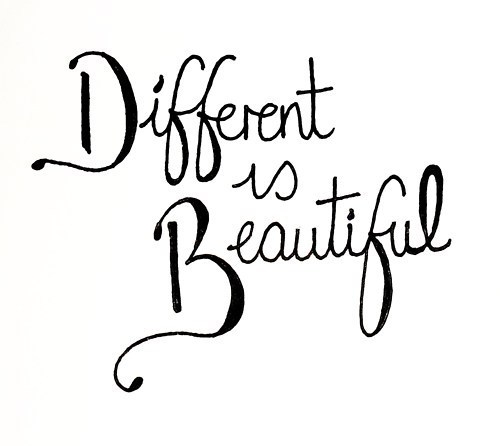 Photo by LilMissMorpho with the username @LilMissMorpho,  November 28, 2011 at 4:13 AM and the text says 'Dare to be Different #Difference  #Beauty  #Nice  #Quote'