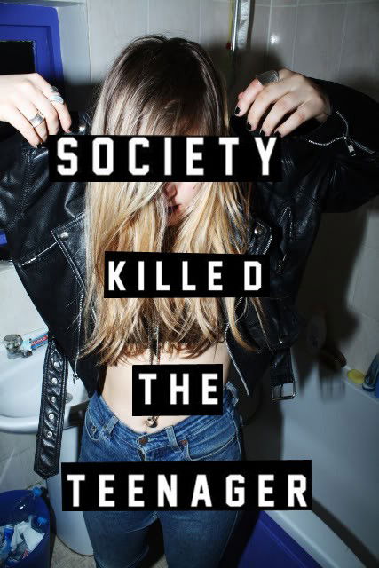 Photo by LilMissMorpho with the username @LilMissMorpho,  November 27, 2011 at 9:44 PM and the text says 'Society may have killed the teenager but Rock music brought them back to life!! #Teen  #Life  #Rebelion  #Society  #Teenage  #World'