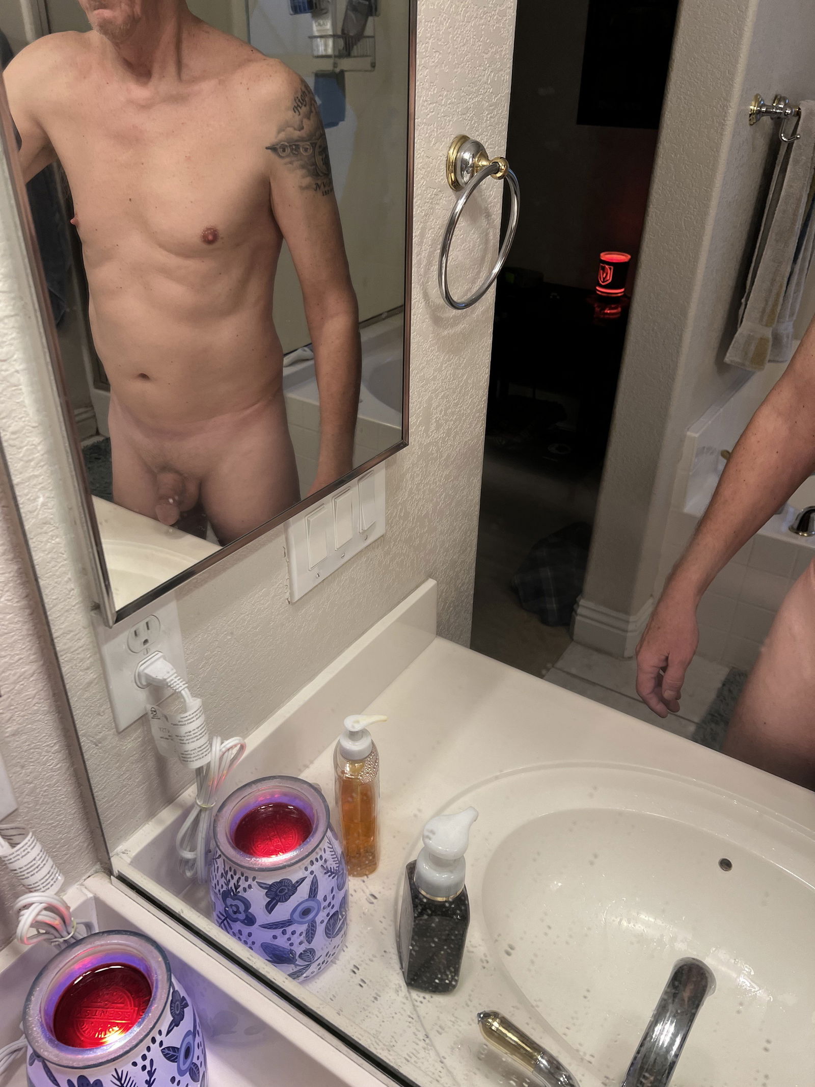 Album by Desertguy with the username @Desertguy, who is a verified user,  February 26, 2024 at 2:59 PM. The post is about the topic MEN Over 50 and the text says 'Double Mirror'