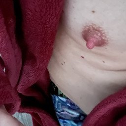Photo by Desertguy with the username @Desertguy, who is a verified user,  February 11, 2023 at 4:03 PM. The post is about the topic male nipples and the text says 'Hard nipple'