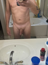 Photo by Desertguy with the username @Desertguy, who is a verified user,  May 12, 2024 at 5:18 PM. The post is about the topic Gay and the text says 'Just Me in the Mirror'
