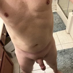 Shared Photo by Desertguy with the username @Desertguy, who is a verified user,  March 30, 2022 at 1:48 AM. The post is about the topic Man Nipples and cocks and the text says 'me'