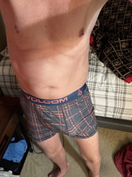 Photo by Desertguy with the username @Desertguy, who is a verified user,  May 21, 2024 at 12:30 PM. The post is about the topic Gay Underwear and the text says 'Just me, getting out of bed'