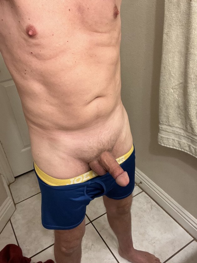 Photo by Desertguy with the username @Desertguy, who is a verified user,  February 1, 2024 at 1:36 PM. The post is about the topic Amature dick pics and the text says 'Dick and nipples'