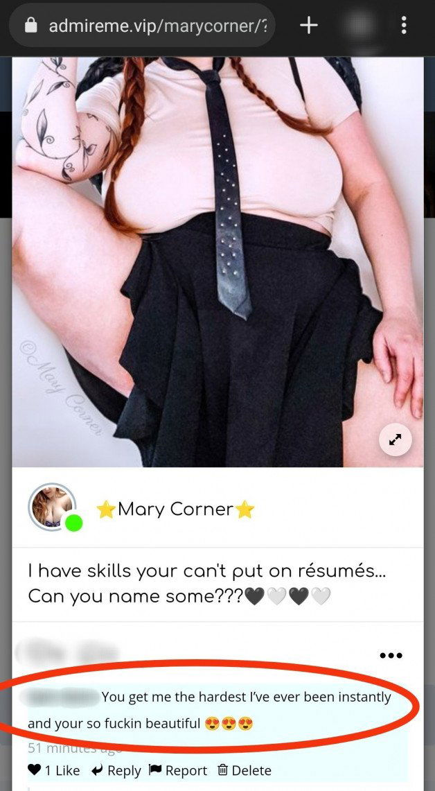 Photo by Mary Corner with the username @marycorner, who is a star user,  April 10, 2022 at 6:33 PM. The post is about the topic Busty Chicks and the text says 'A sweet #review on my followers' section on @AdmireMeVIP 💕

🚀 AdmireMe.vip/marycorner 🚀

#AdmireMe #admiremevip #pornstar #adultcontent #SellingContent #Content #contentcreators #nsfw #busty #bustynaturals #bustynaturals #nobra #braless #chubby..'