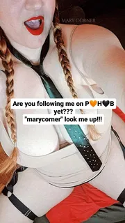 Photo by Mary Corner with the username @marycorner, who is a star user,  September 22, 2024 at 9:55 AM. The post is about the topic Pornhub and the text says 'Are you following me on 🖤🧡 yet???
#PornHub

https://www.pornhub.com/model/marycorner'