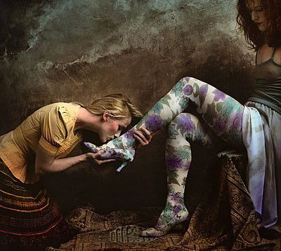 Photo by The Art in Anatomy with the username @theartinanatomy,  August 29, 2017 at 8:02 PM and the text says 'rindflieschvonschadel:Jan Saudek, Czech photographer/painter'