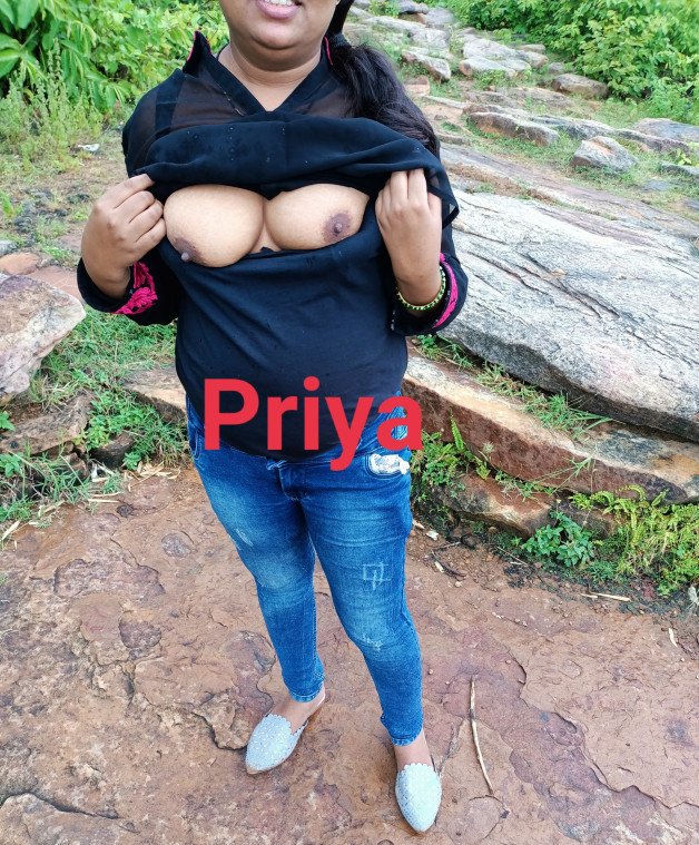 Album by priyaanmol4 with the username @priyaanmol4, who is a verified user,  December 12, 2021 at 1:28 AM. The post is about the topic Hotwife and the text says 'outdoor fun'