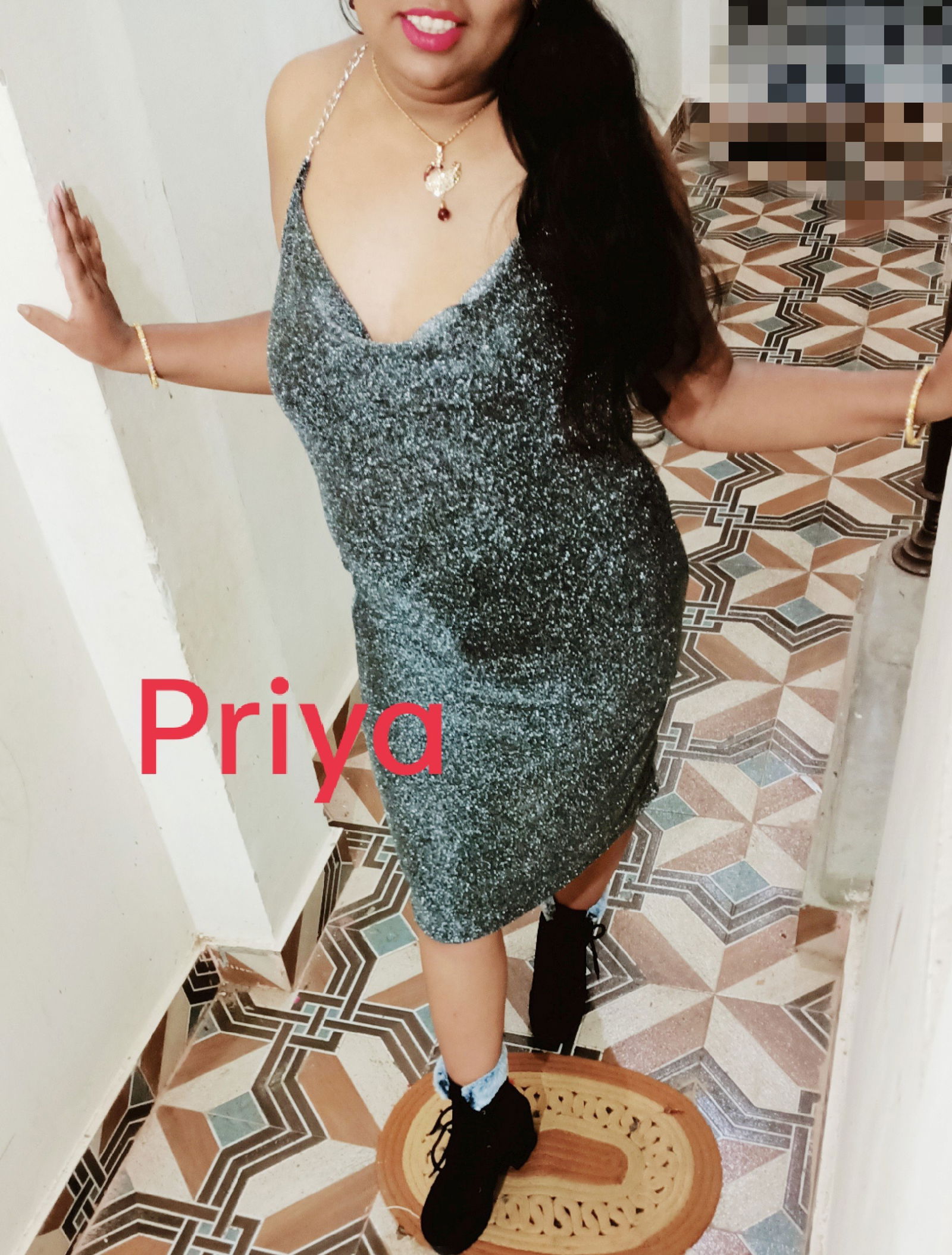 Album by priyaanmol4 with the username @priyaanmol4, who is a verified user,  February 11, 2022 at 1:21 PM. The post is about the topic Hotwife and the text says 'hubby kai friend kai sath date par jane kai liye ready hui hue'