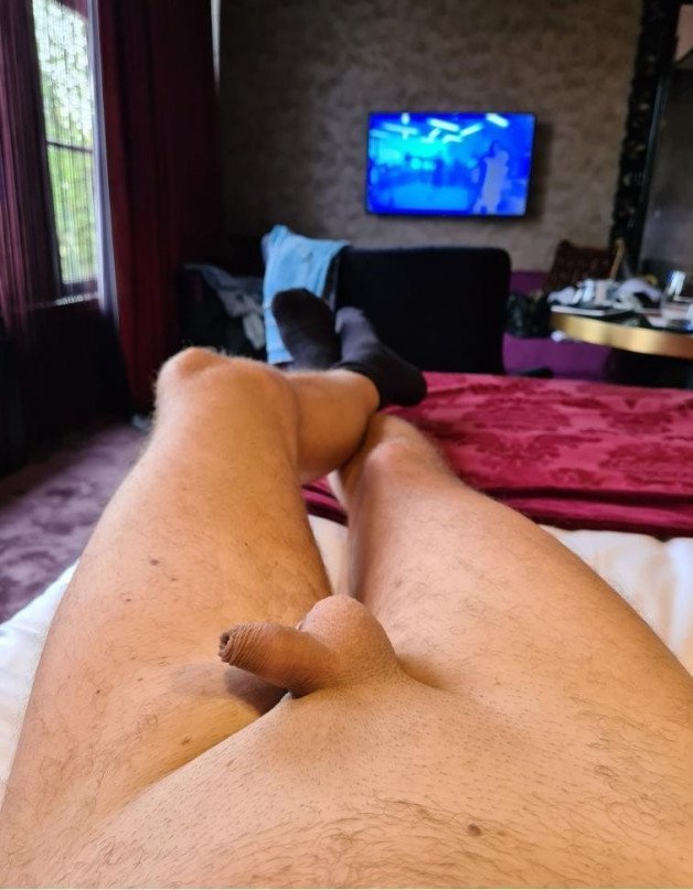 Photo by HotWifeRedToes with the username @HotWifeRedToes, who is a verified user,  November 5, 2021 at 9:28 AM. The post is about the topic SPH Small Penis Humiliation and the text says 'My tiny cuckold dick  🤪 #cuckold #cuckoldhusband #sph #smallpenishumiliation #cumeatingcuckold'