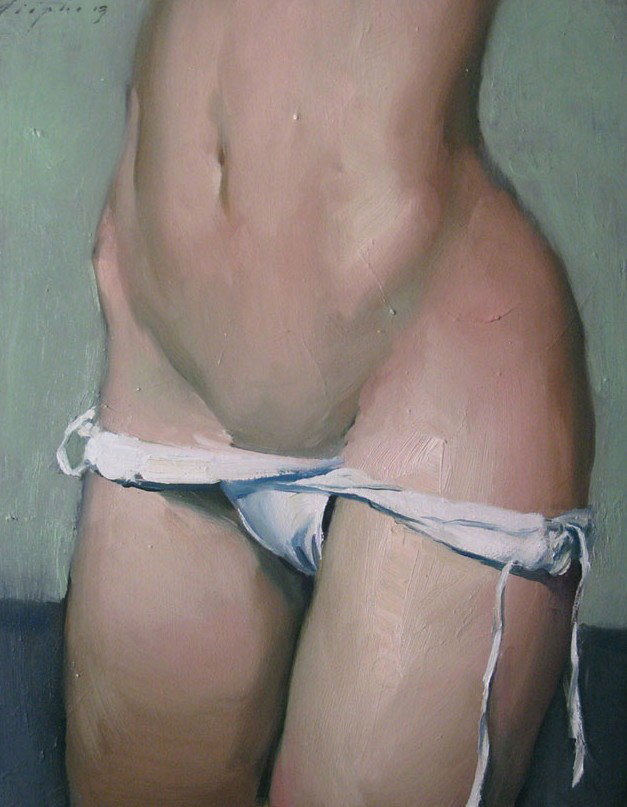 Photo by DEVINEDeviance with the username @DEVINEDeviance,  September 25, 2013 at 7:58 AM and the text says 'wellaht:

Malcolm Liepke, Woman’s Hips, 2013'