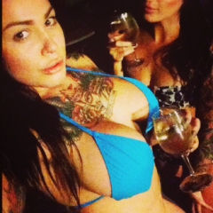 Photo by TONYBIG714 with the username @TONYBIG714,  September 15, 2014 at 6:15 PM and the text says '#tatted  #latina  #tatted  #latina'