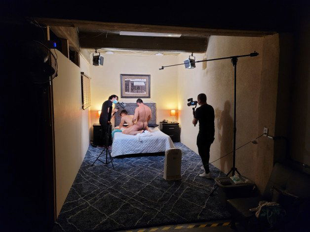 Photo by latintoys with the username @latinboytoys,  December 23, 2021 at 9:24 PM. The post is about the topic GAY LATINO and the text says 'Behind the scenes filming in #tijuana #mexico Check out more on our site'