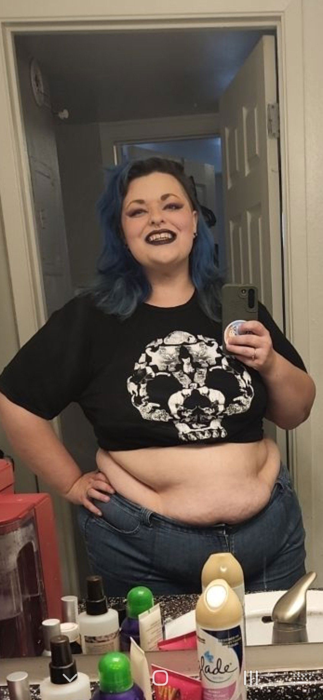 Photo by Chy.mama with the username @Chy.mama,  May 6, 2022 at 2:34 AM. The post is about the topic BBW and Chubby and the text says '#bww #fat #bigtiddygoth #boobs #ass #kitten'