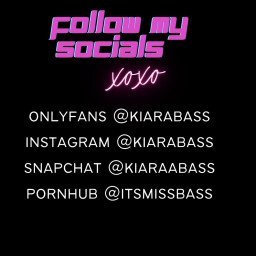 Photo by kiarabass with the username @kiarabass,  March 18, 2022 at 2:48 AM. The post is about the topic MILFS and the text says 'follow all my socials x'