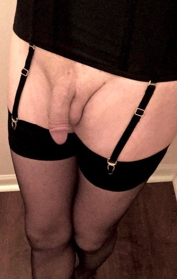 Photo by Ginger with the username @Gingernylons,  January 27, 2022 at 10:01 PM. The post is about the topic Crossdressers And Sissies We Love and the text says 'black sheer addicted'