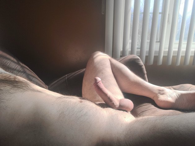 Photo by Bullsexy with the username @Bullsexy,  April 18, 2024 at 1:43 PM. The post is about the topic Show your DICK and the text says 'soaking up the sun 🌞 ☀️ 😈'