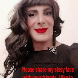 Shared Photo by Sissy-Luna with the username @Sissy-Luna,  March 25, 2022 at 12:17 PM. The post is about the topic sissy fag and the text says 'i'm Luna. Share my sissy face....please'