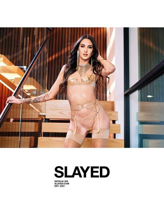 Photo by SLAYED with the username @slayed, who is a brand user,  March 18, 2022 at 1:05 AM. The post is about the topic Lesbian and the text says 'Her beauty alone stopped us in our tracks 👄
#NataliaNix #ElizaIbarra

https://sharesome.com/get/goddessesingold'
