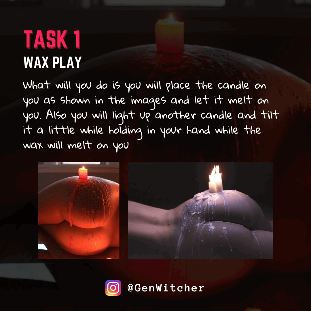 Watch the Photo by genwitcher with the username @genwitcher, who is a verified user, posted on February 3, 2022. The post is about the topic BDSM. and the text says 'Gen Witcher- Wax Play
Do as commanded in the task check the task and if you have any doubt message me on Instagram- @Genwitcher

Tags
#daycollar #bdsmcollars #ddlgprincess #ddlgkitten #rope #bdsm #dominantsubmissive #submissivelittle #submissivewoman..'