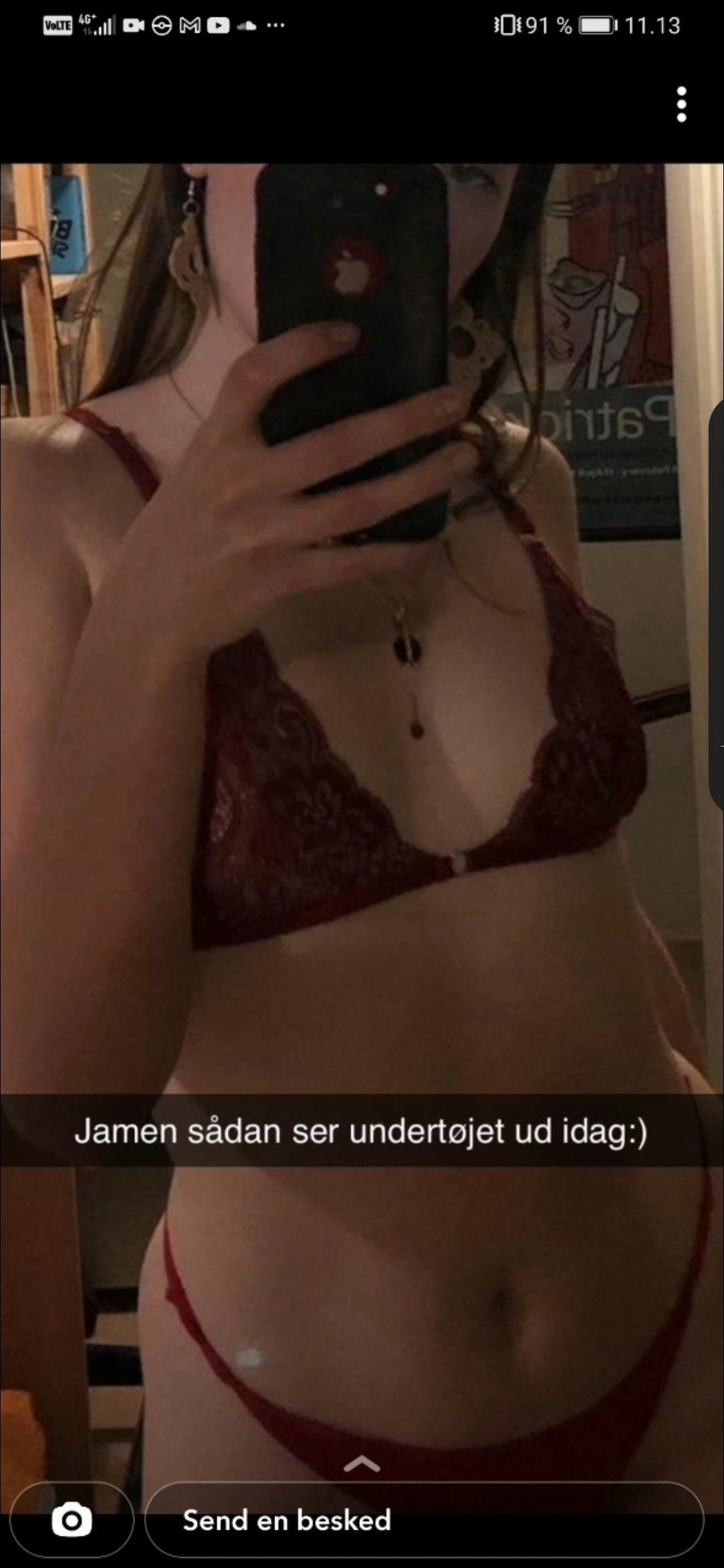 Photo by hvf91 with the username @hvf91,  February 21, 2022 at 9:39 PM. The post is about the topic Danish and the text says '#Danish #zenia #luder #snapchat #19y #ballerup #dansk'