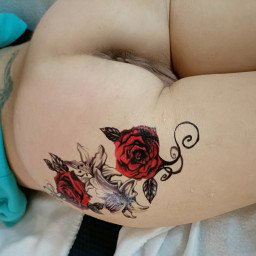 Photo by boboixcouple with the username @boboixcouple, who is a star user,  March 3, 2023 at 6:32 PM. The post is about the topic Homemade and the text says 'Do you like my new tatoo?
#tatoo #homemade #amateur #ass #hotwife'