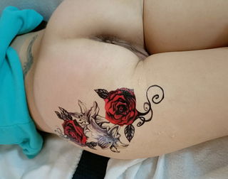 Photo by boboixcouple with the username @boboixcouple, who is a star user,  March 3, 2023 at 6:32 PM. The post is about the topic Homemade and the text says 'Do you like my new tatoo?
#tatoo #homemade #amateur #ass #hotwife'