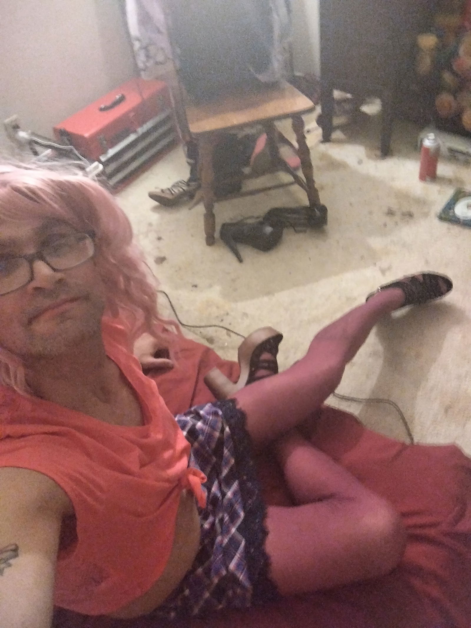 Photo by TinyBabyPinDick with the username @TinyBabyPinDick,  March 17, 2022 at 9:25 AM. The post is about the topic Embarrassed crossdressing hubby