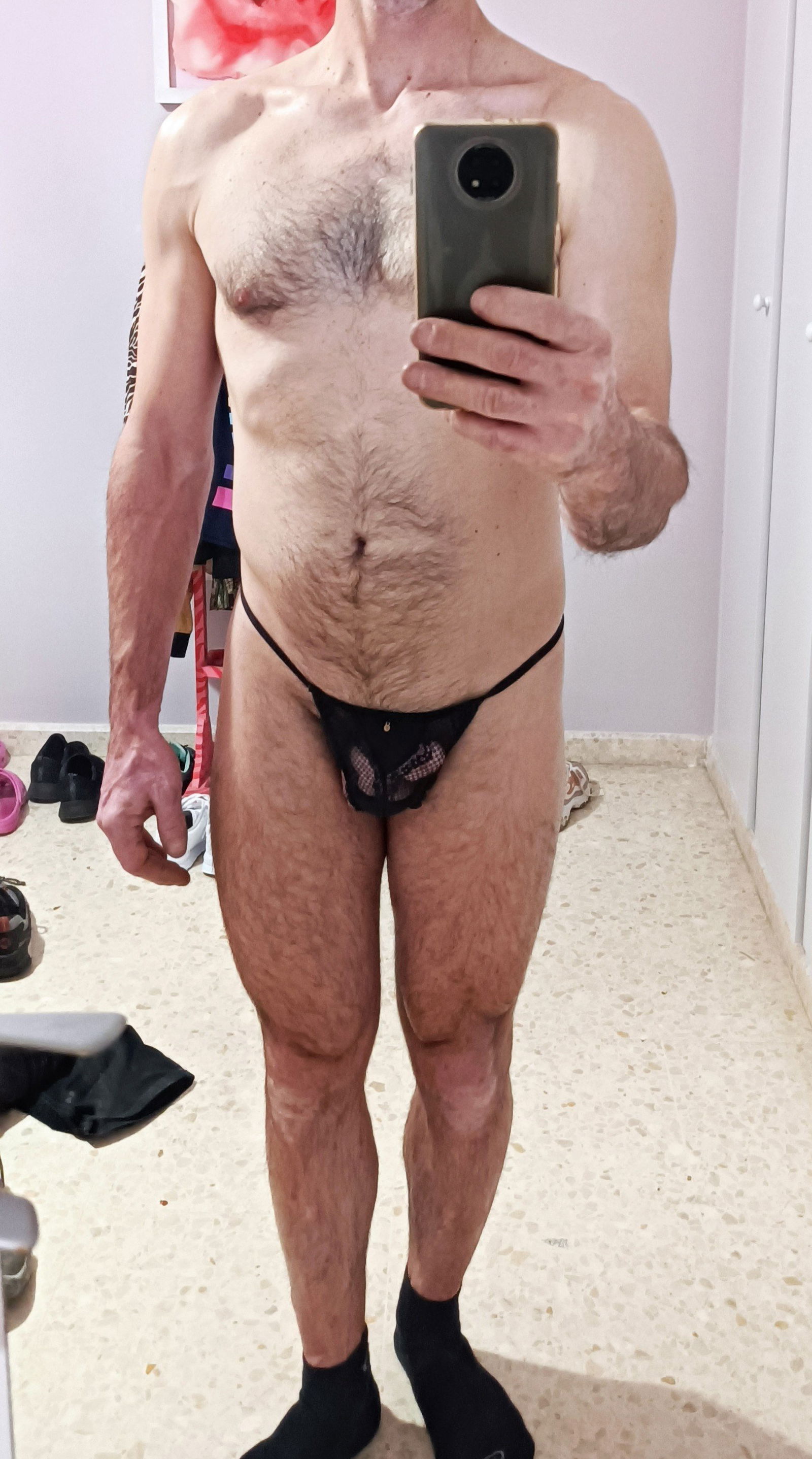 Album by MKDuende with the username @MKDuende,  March 8, 2022 at 5:56 PM. The post is about the topic Gay and the text says 'I love this thong! 😍'