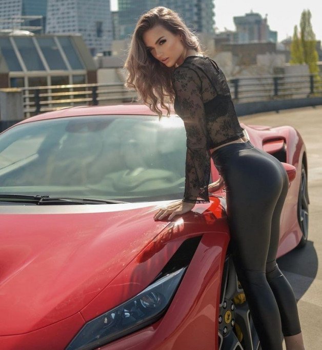 Photo by tc715 with the username @tc715, posted on February 27, 2024. The post is about the topic Woman And Cars and the text says 'Nienke van Schijndel'