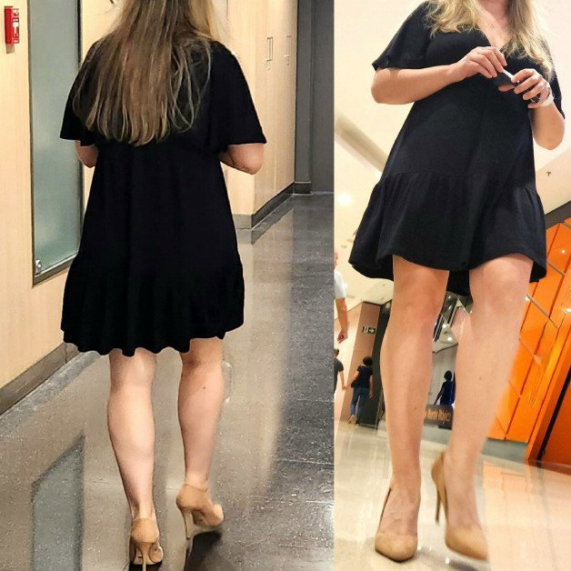 Photo by JosyAnneWife with the username @JosyAnneWife, who is a star user,  September 18, 2023 at 12:28 AM. The post is about the topic Voyeur and the text says 'A different, but sensual photo. 
Today I went for a walk in the mall and I was just wearing a dress and my shoes. 
Without panties or bra, walking and taking a breather under my dress. 

I noticed a few glances under my dress when I was going up the..'