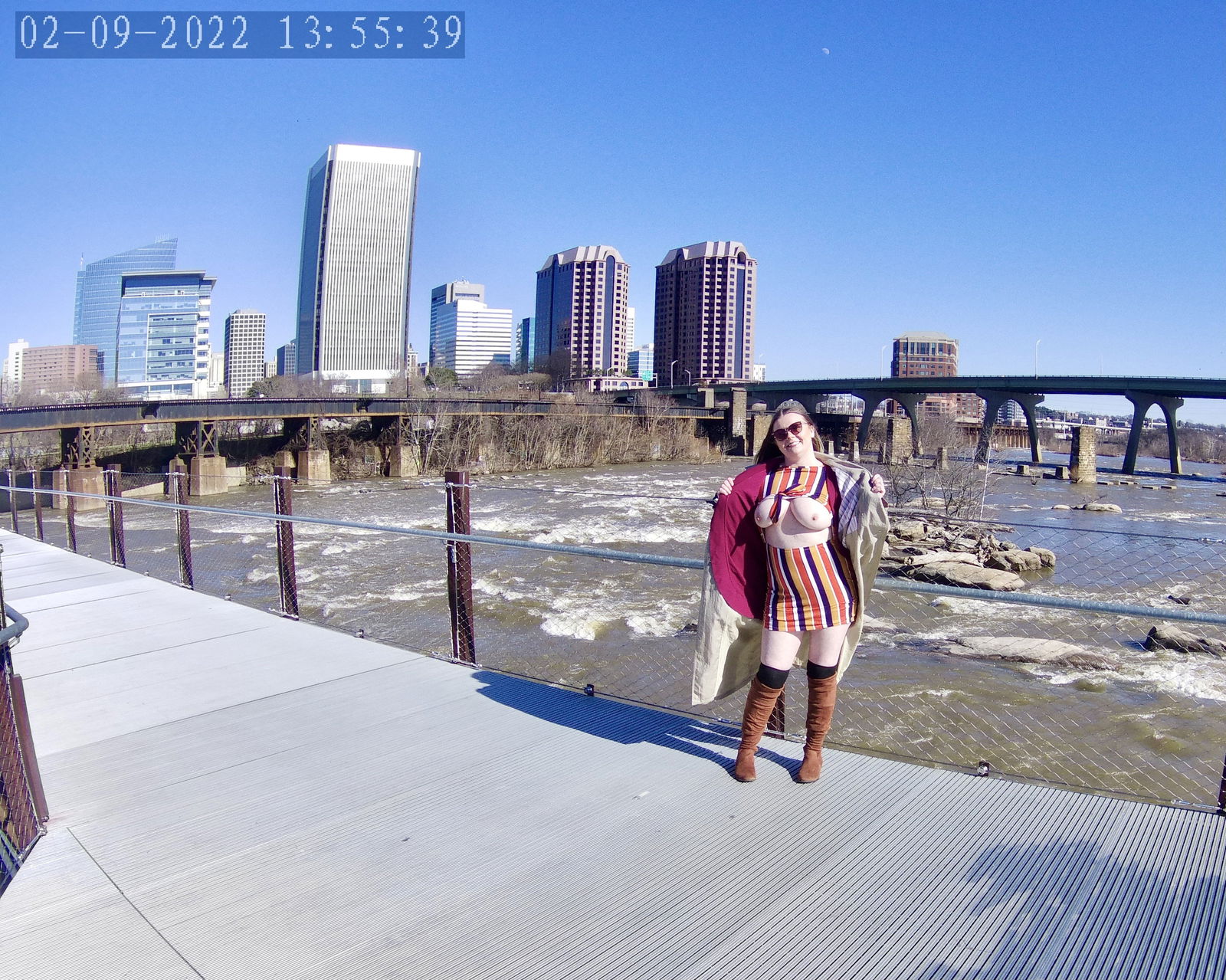 Album by omghbomb with the username @omghbomb, who is a star user,  March 18, 2022 at 2:51 AM. The post is about the topic Naked in public and the text says 'Cap City Tiddies #Flashing in #Public #Richmond #Virginia #804 #TheGreatOutdoors #BigBoobs'