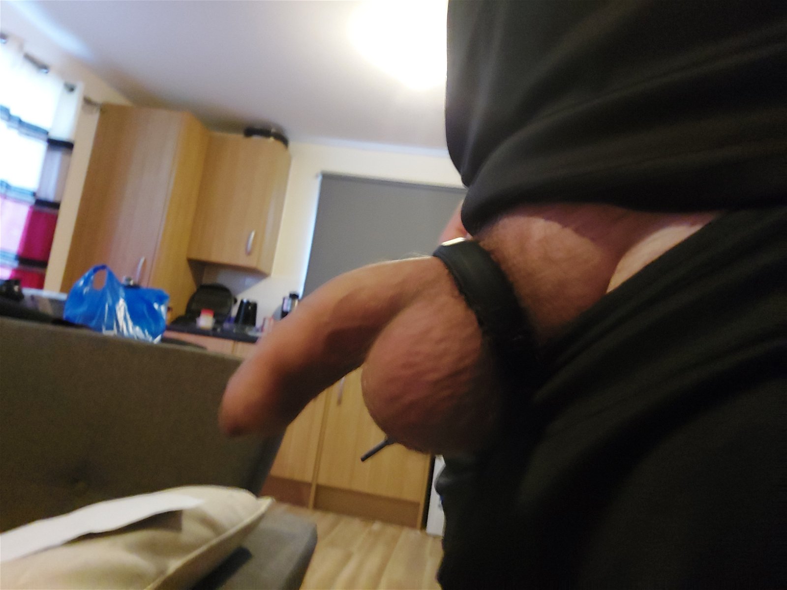 Photo by upforitall69 with the username @upforitall69,  April 4, 2024 at 5:39 PM. The post is about the topic Rate my pussy or dick and the text says 'been ringed every day this week at work and know one knows #cock #cockrings'